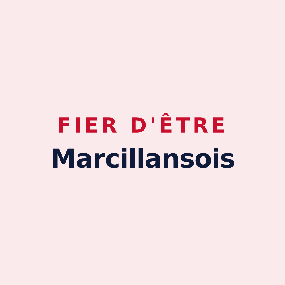 Magnet « Fier d'être Marcillansois » — design pour Marcy