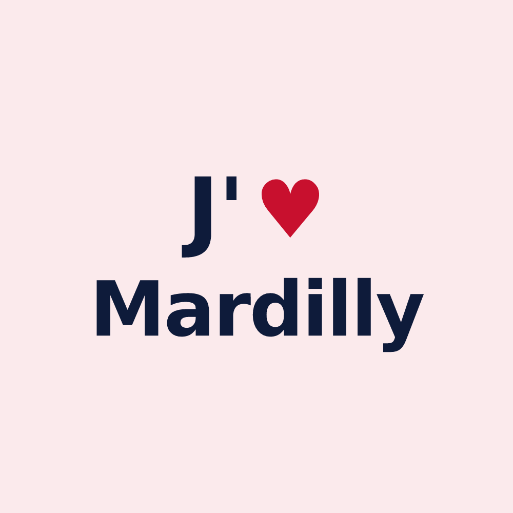 Magnet personnalisé Mardilly — design J'aime Mardilly