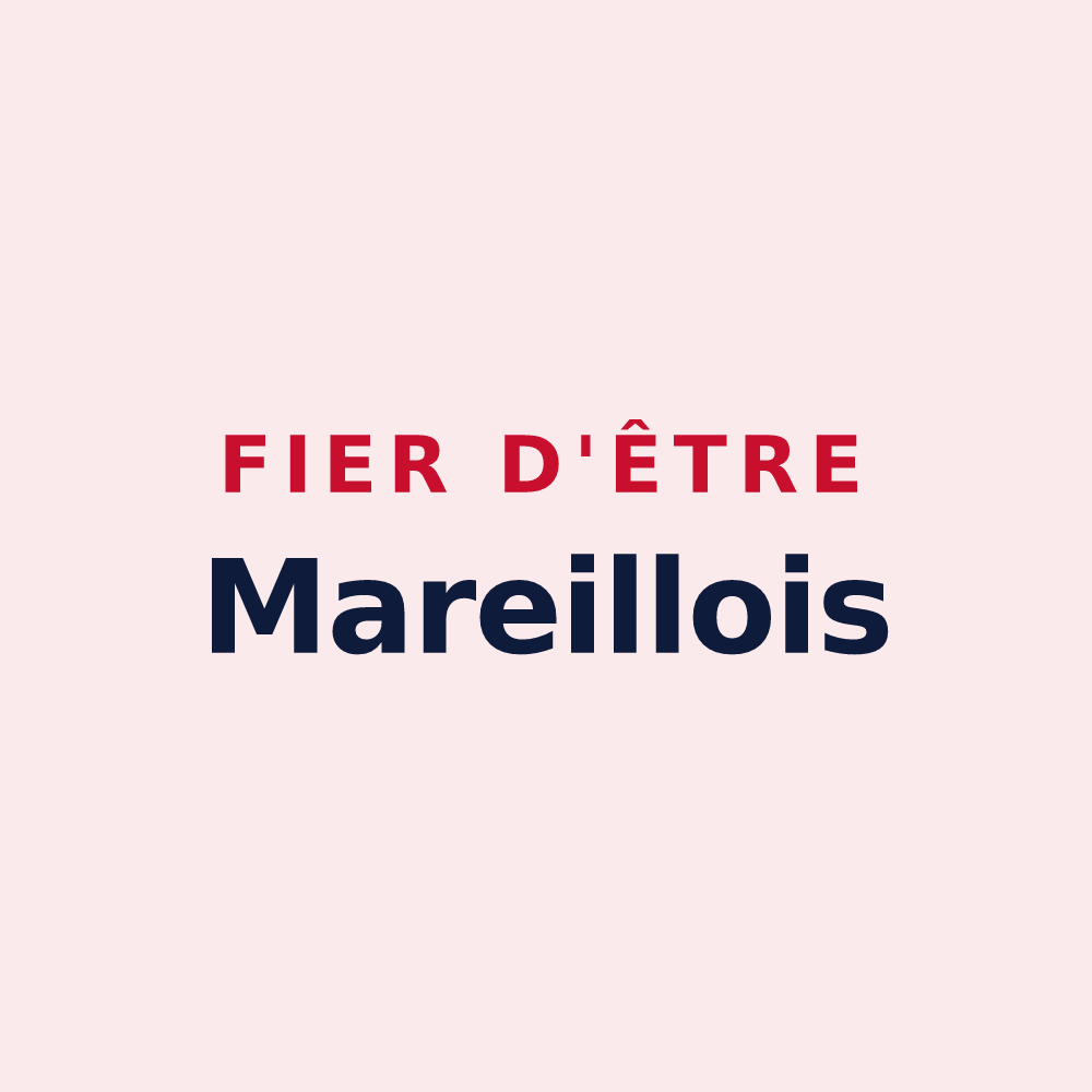 Magnet « Fier d'être Mareillois » — design pour Mareil-sur-Mauldre