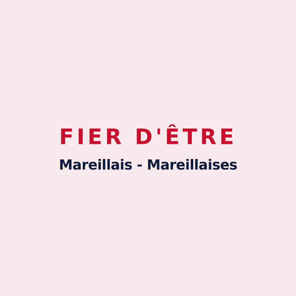 Magnet « Fier d'être Mareillais - Mareillaises » — design pour Mareilles