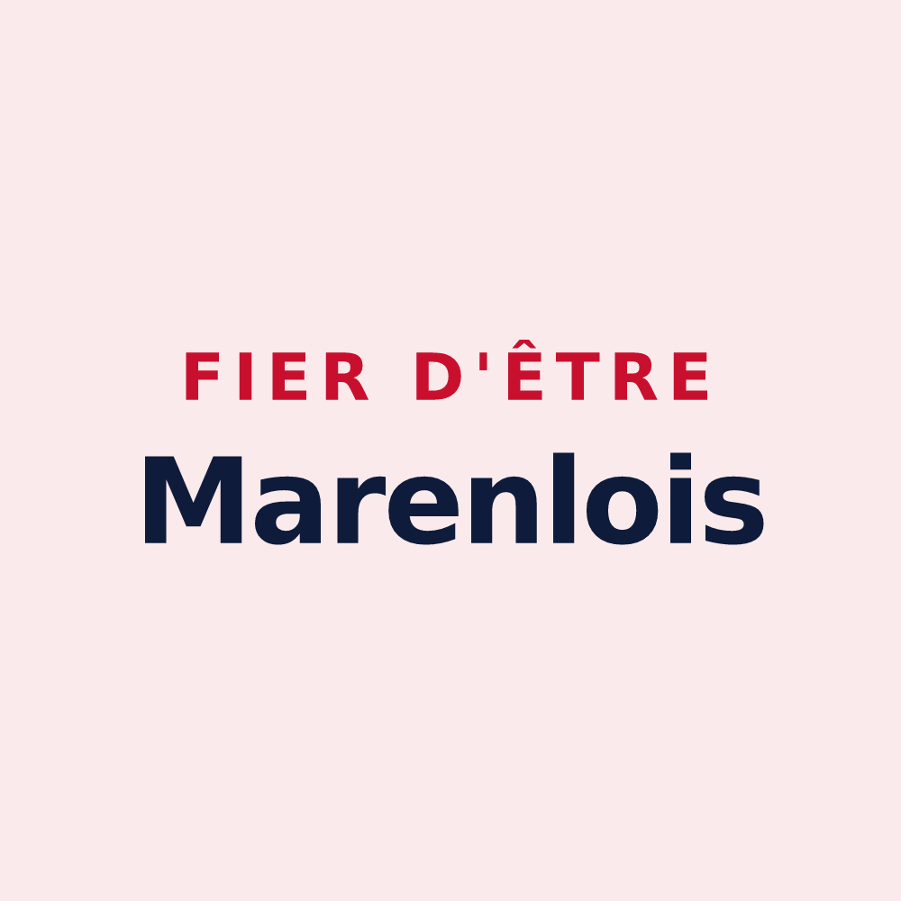 Magnet « Fier d'être Marenlois » — design pour Marenla