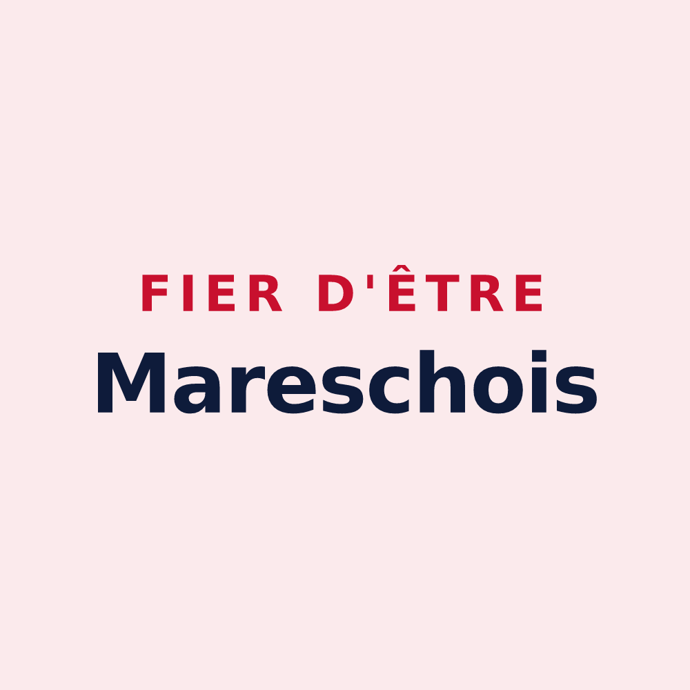 Magnet « Fier d'être Mareschois » — design pour Maresches