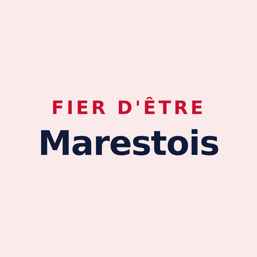 Magnet « Fier d'être Marestois » — design pour Marest