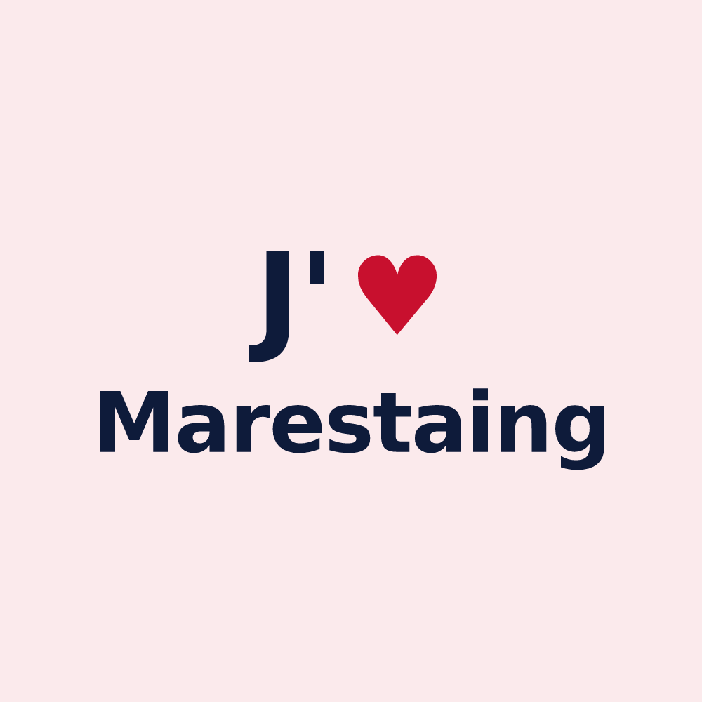 Magnet personnalisé Marestaing — design J'aime Marestaing