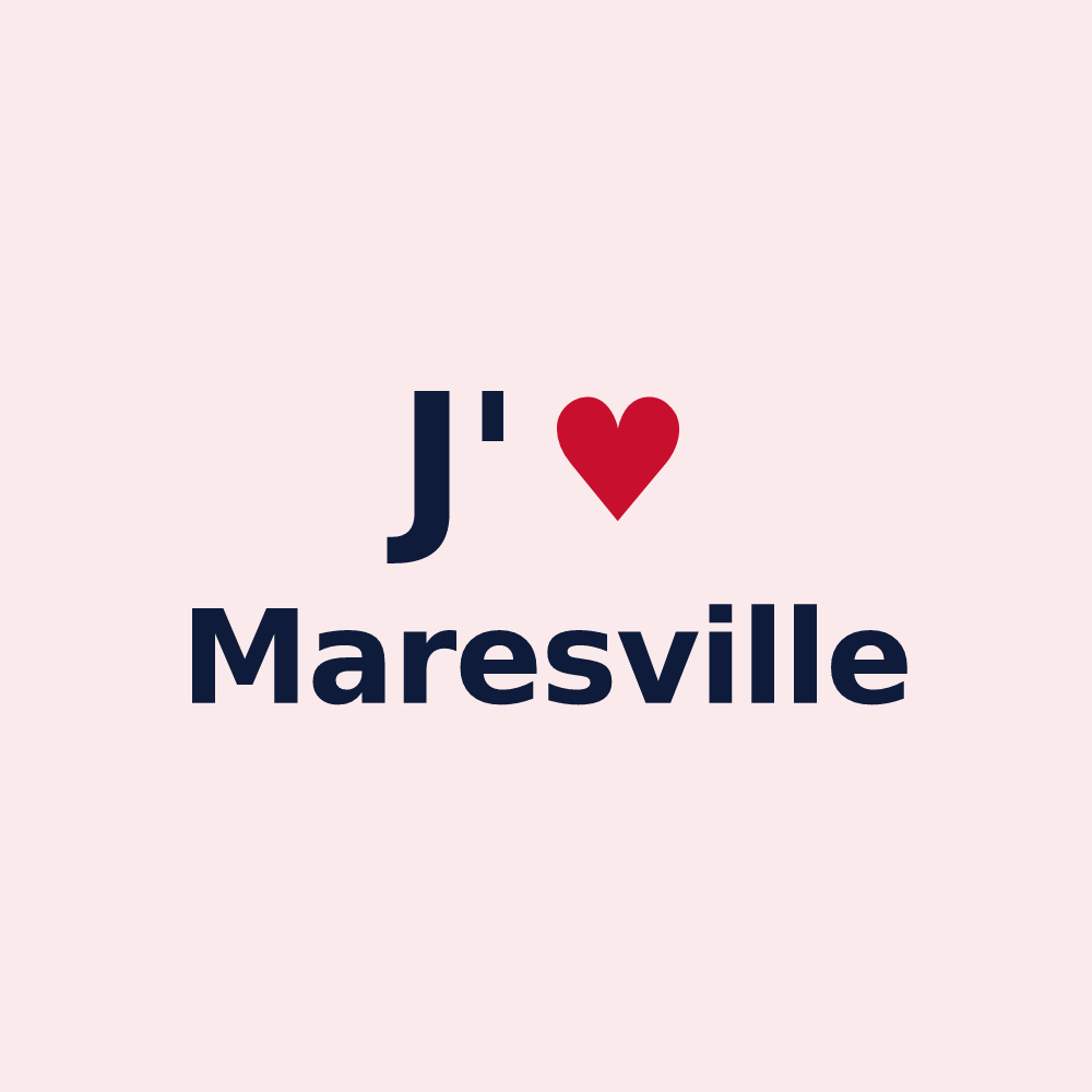 Magnet personnalisé Maresville — design J'aime Maresville