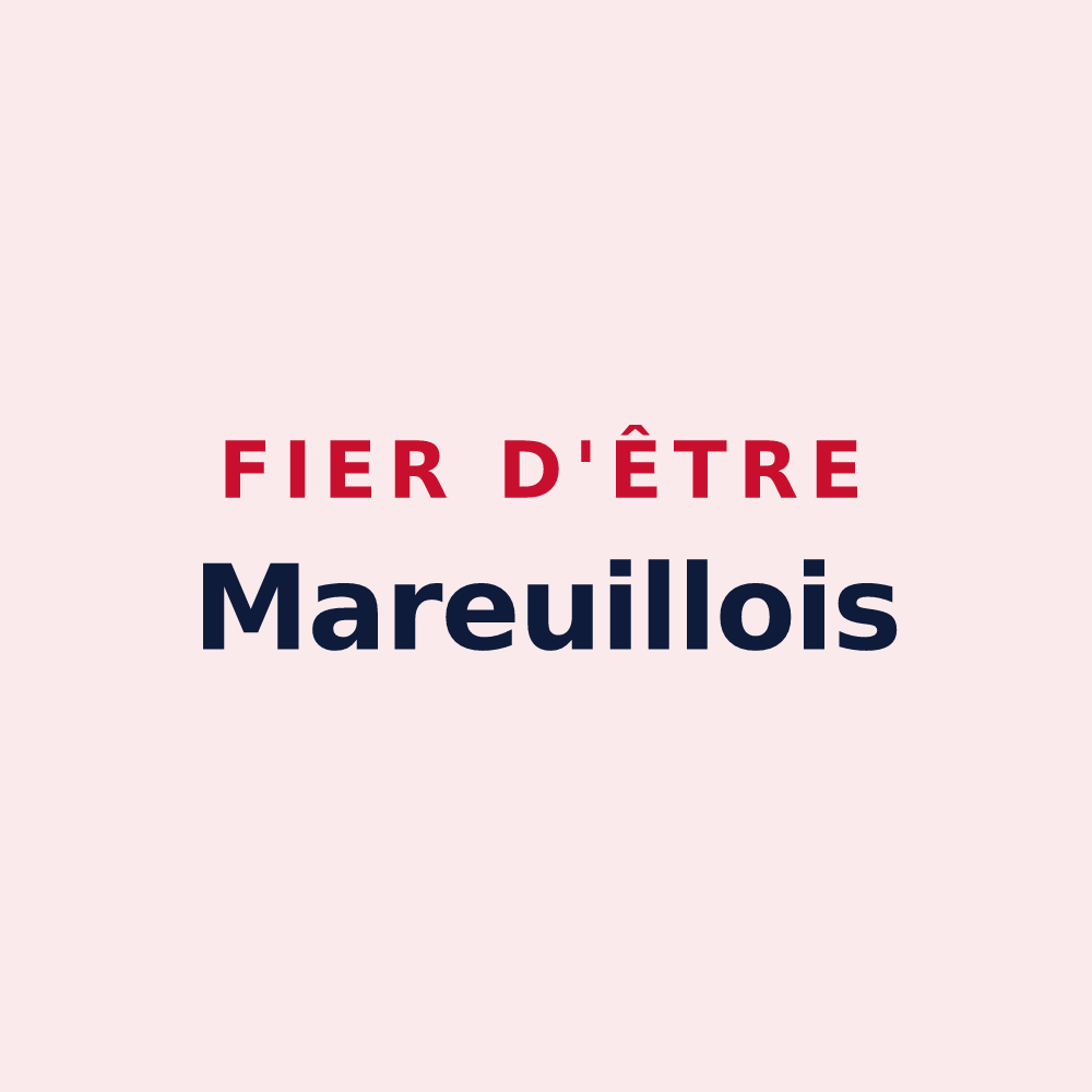 Magnet « Fier d'être Mareuillois » — design pour Mareuil-la-Motte
