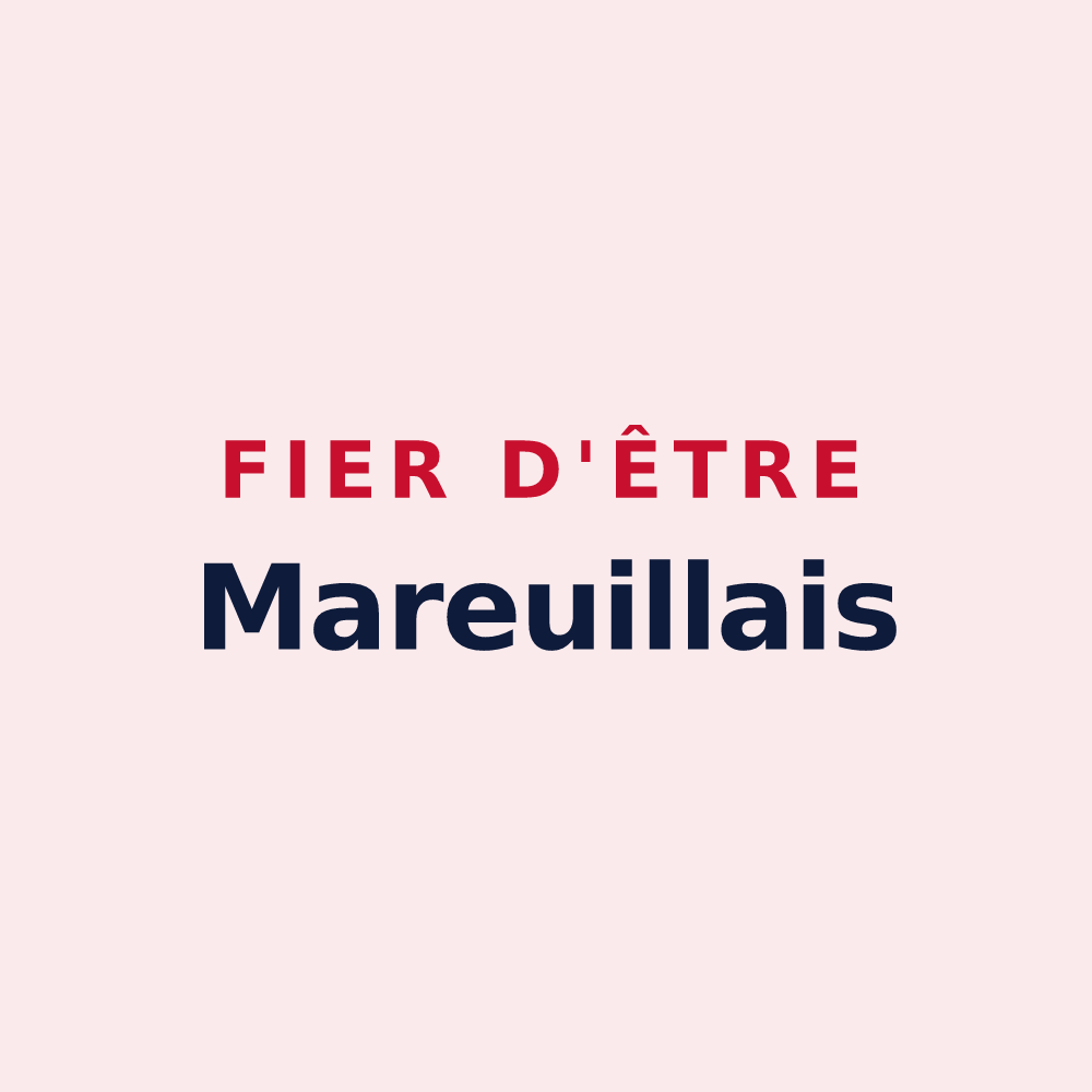 Magnet « Fier d'être Mareuillais » — design pour Mareuil-sur-Lay-Dissais