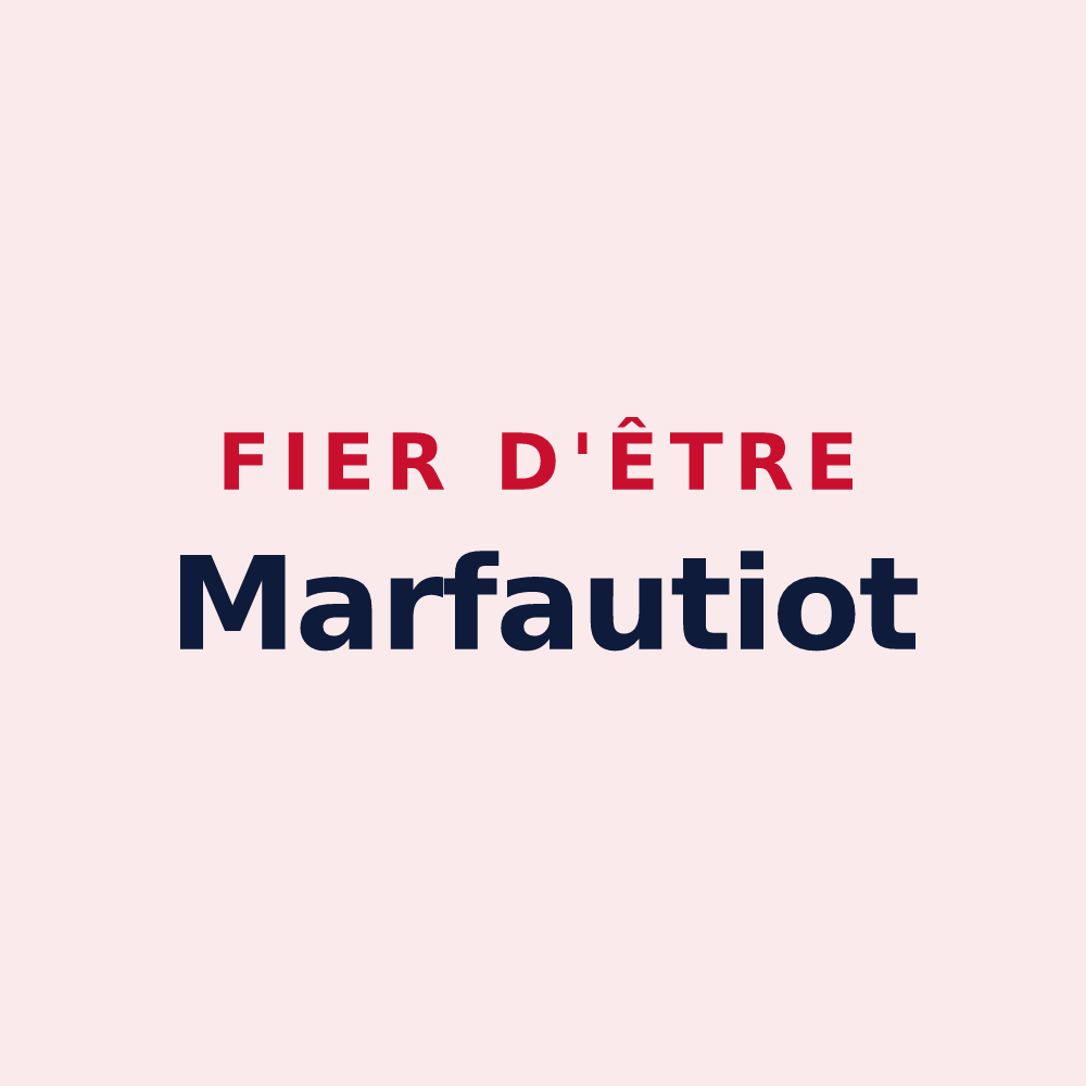 Magnet « Fier d'être Marfautiot » — design pour Marfaux