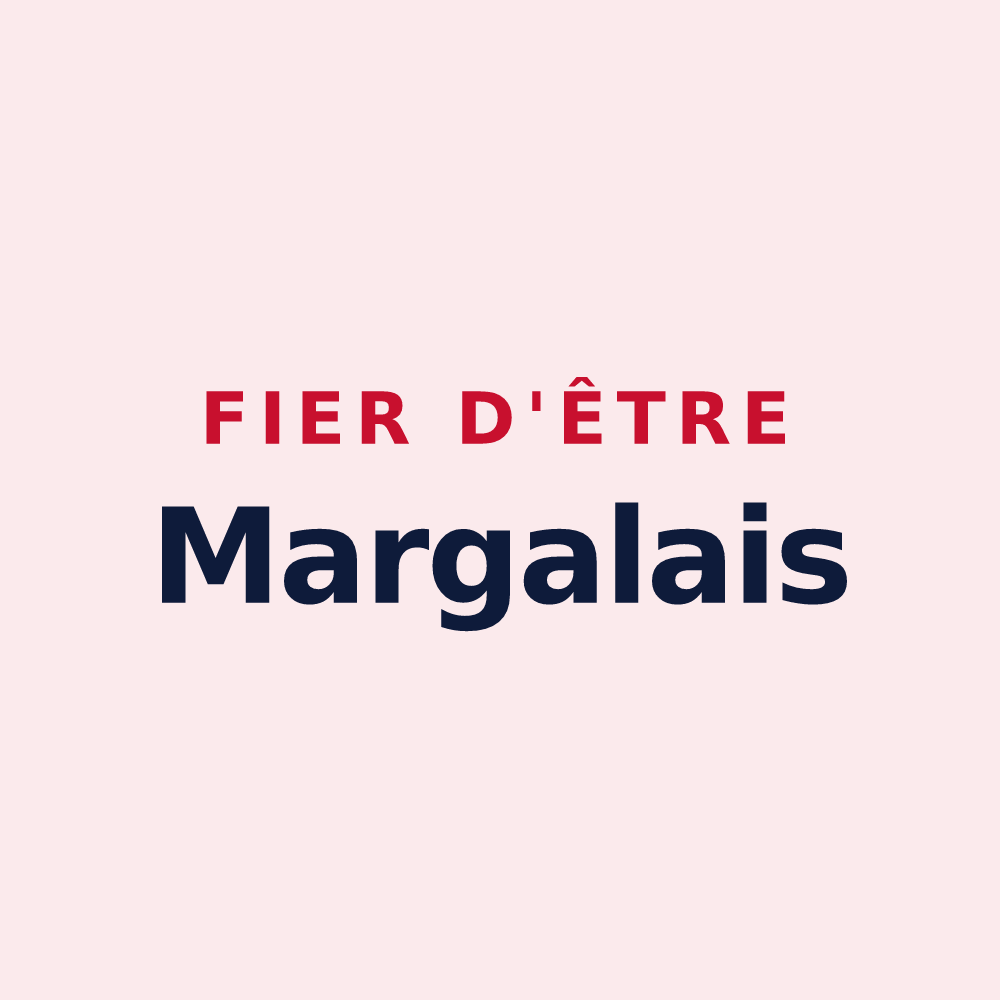 Magnet « Fier d'être Margalais » — design pour Margaux-Cantenac