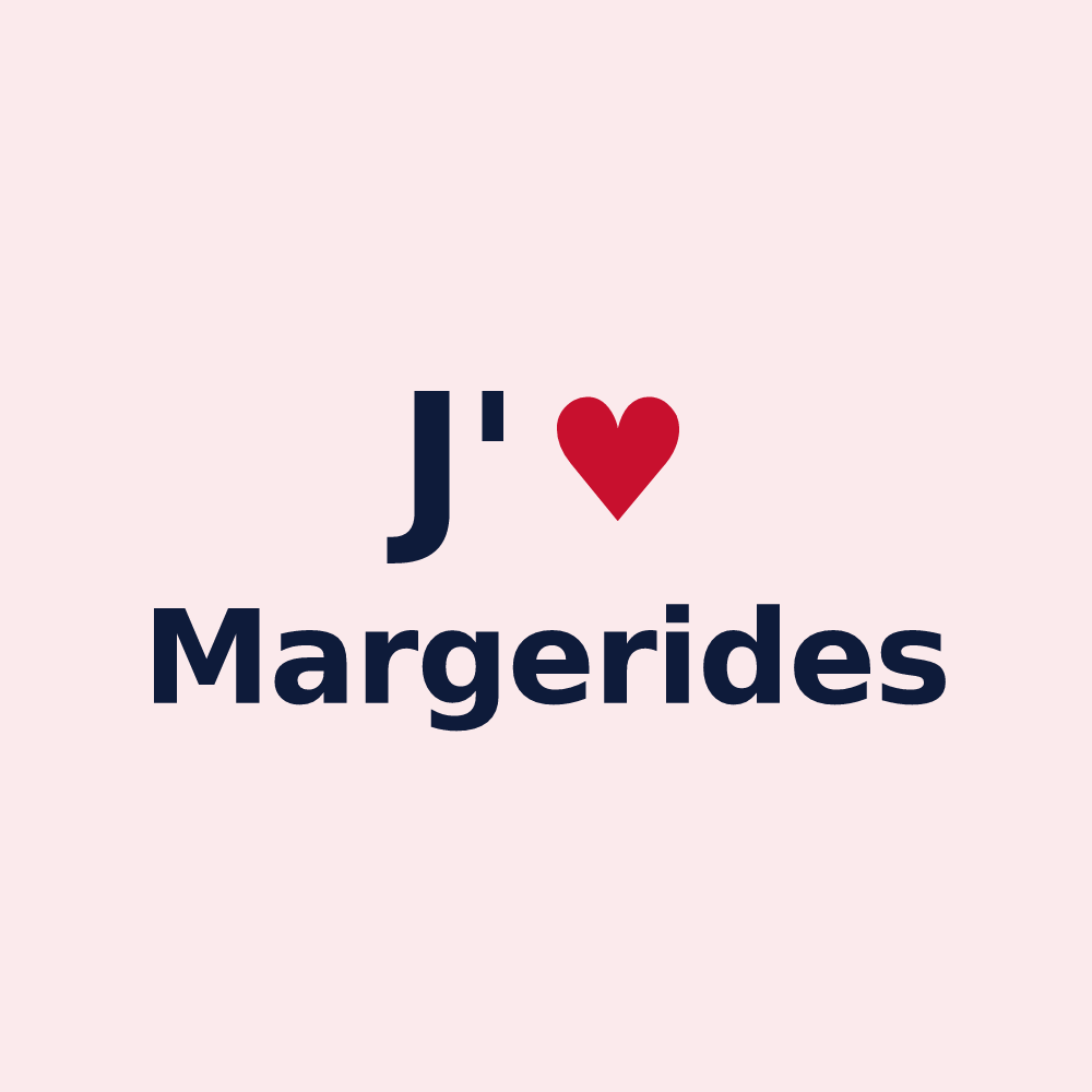 Magnet personnalisé Margerides — design J'aime Margerides