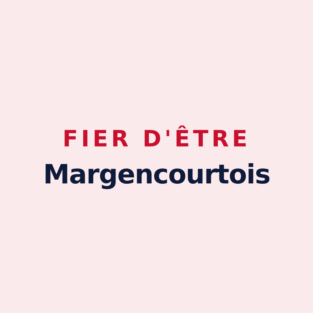Magnet « Fier d'être Margencourtois » — design pour Margerie-Hancourt