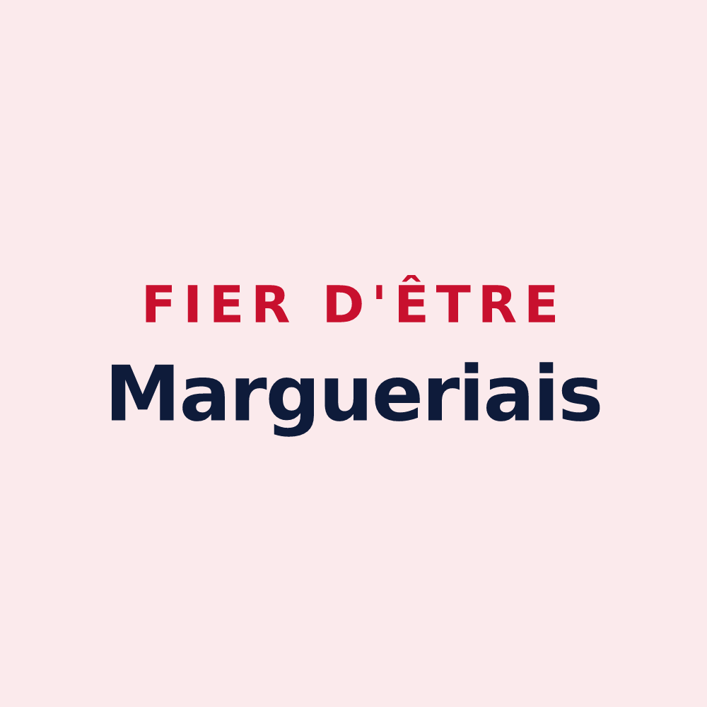 Magnet « Fier d'être Margueriais » — design pour Margueray