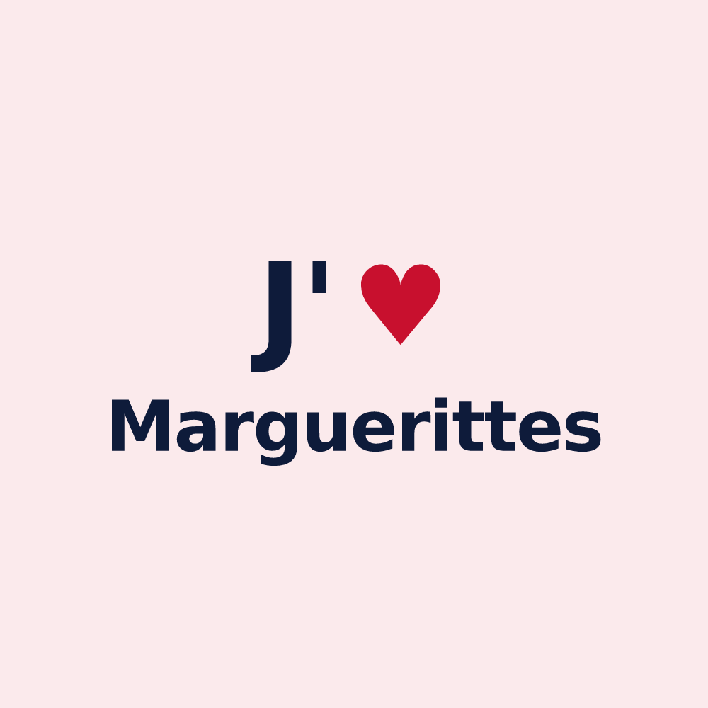 Magnet personnalisé Marguerittes — design J'aime Marguerittes