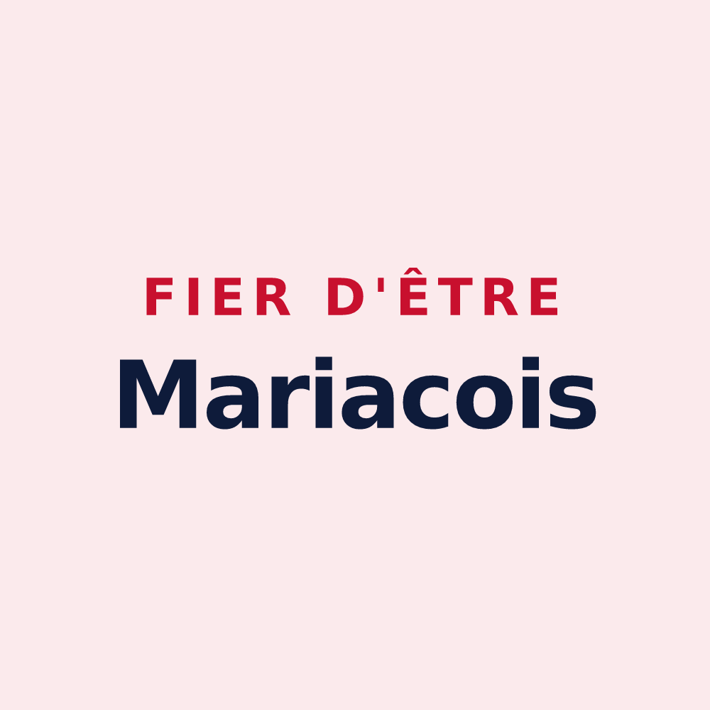 Magnet « Fier d'être Mariacois » — design pour Mariac