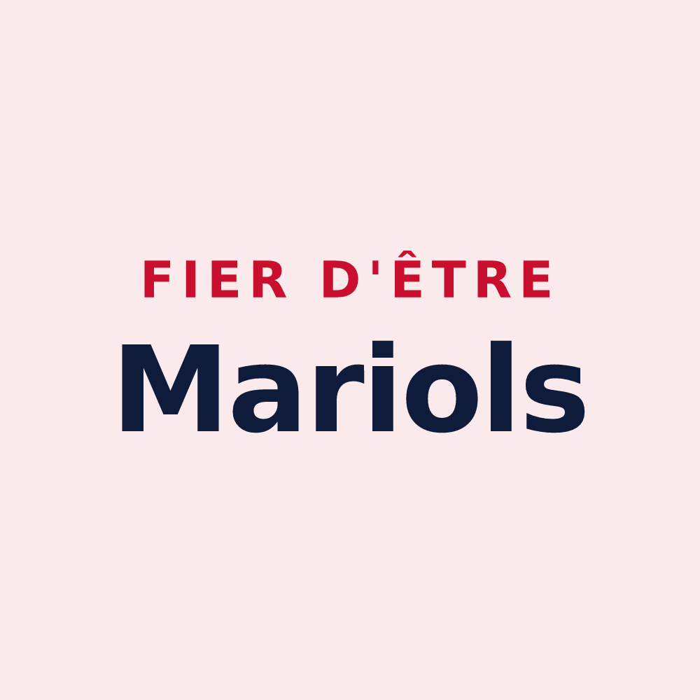 Magnet « Fier d'être Mariols » — design pour Marie