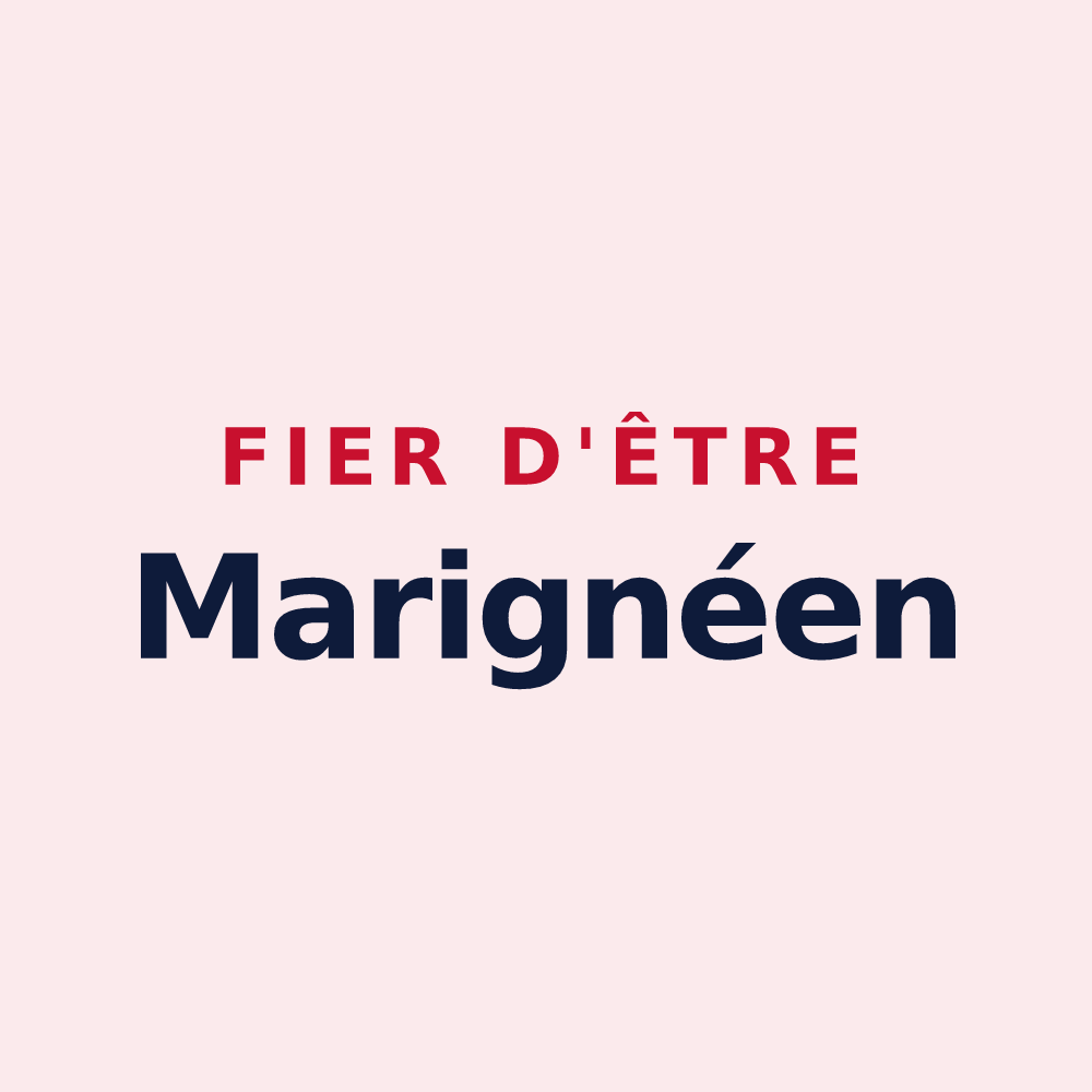 Magnet « Fier d'être Marignéen » — design pour Marigné-Peuton
