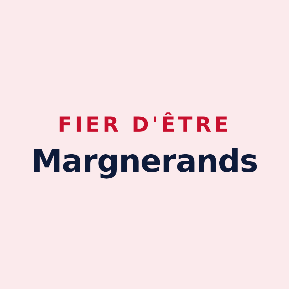 Magnet « Fier d'être Margnerands » — design pour Marignier