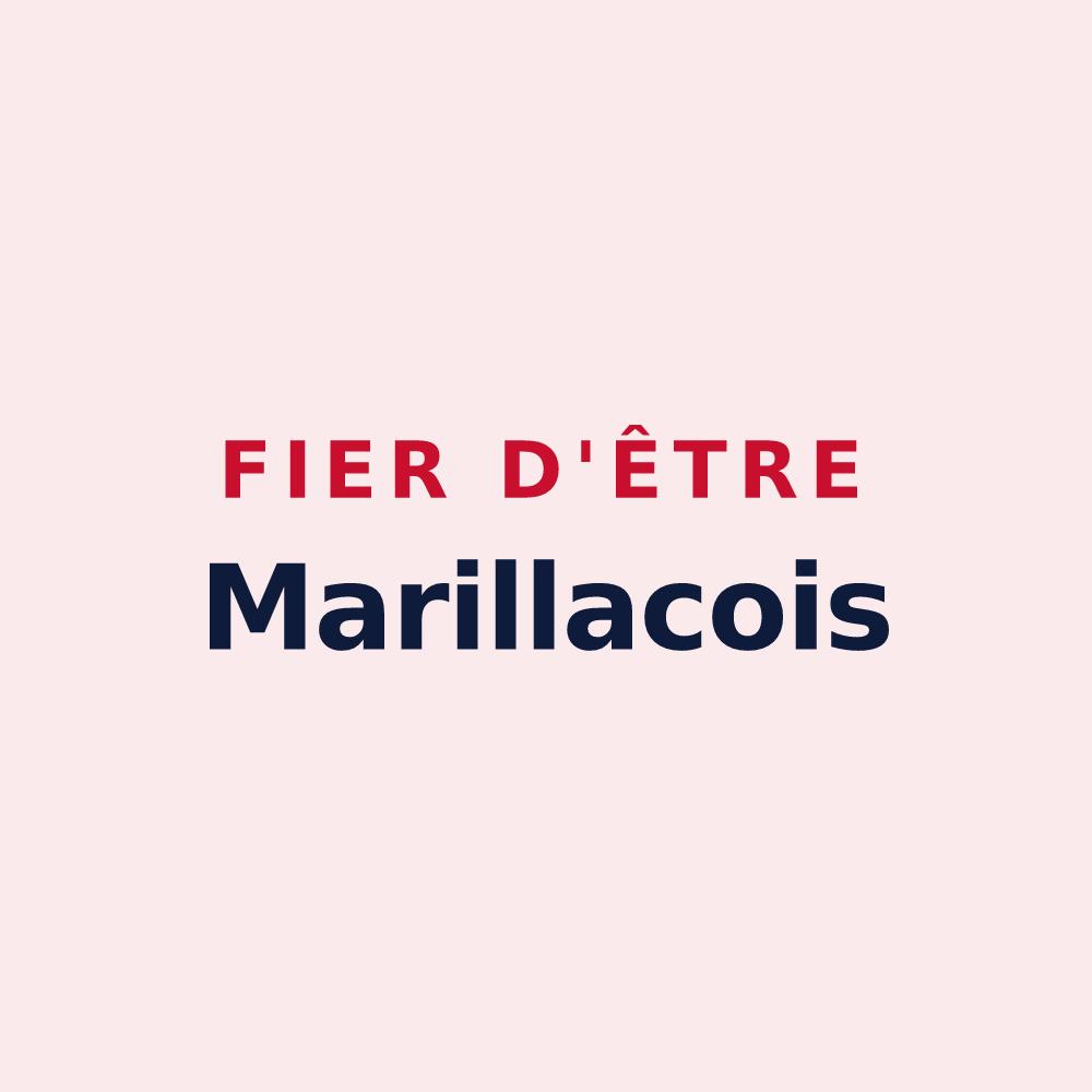 Magnet « Fier d'être Marillacois » — design pour Marillac-le-Franc