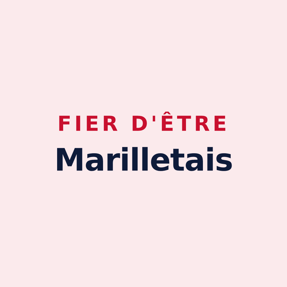 Magnet « Fier d'être Marilletais » — design pour Marillet