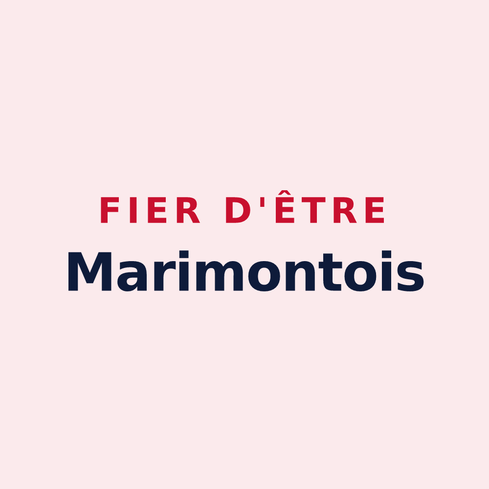 Magnet « Fier d'être Marimontois » — design pour Marimont-lès-Bénestroff