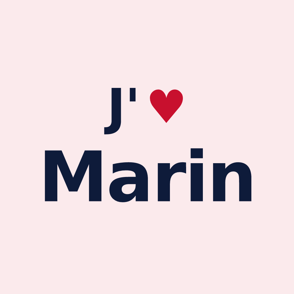 Magnet personnalisé Marin — design J'aime Marin