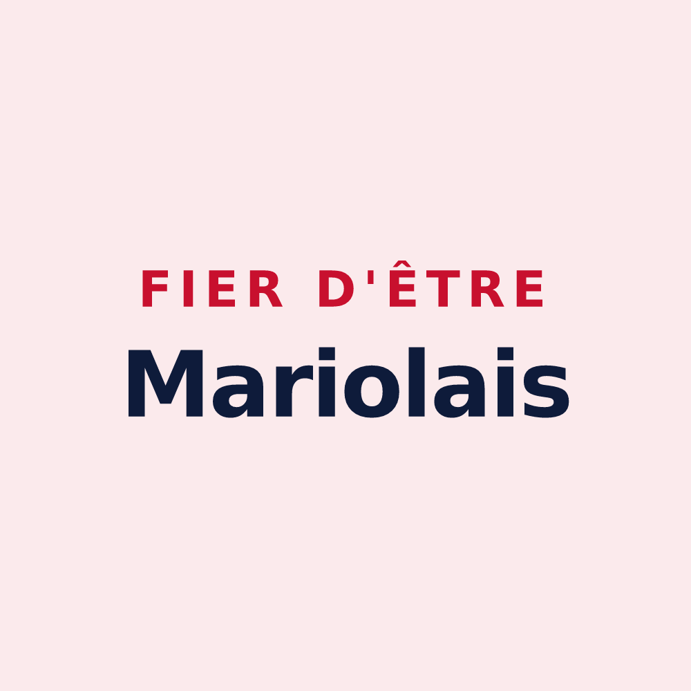 Magnet « Fier d'être Mariolais » — design pour Mariol