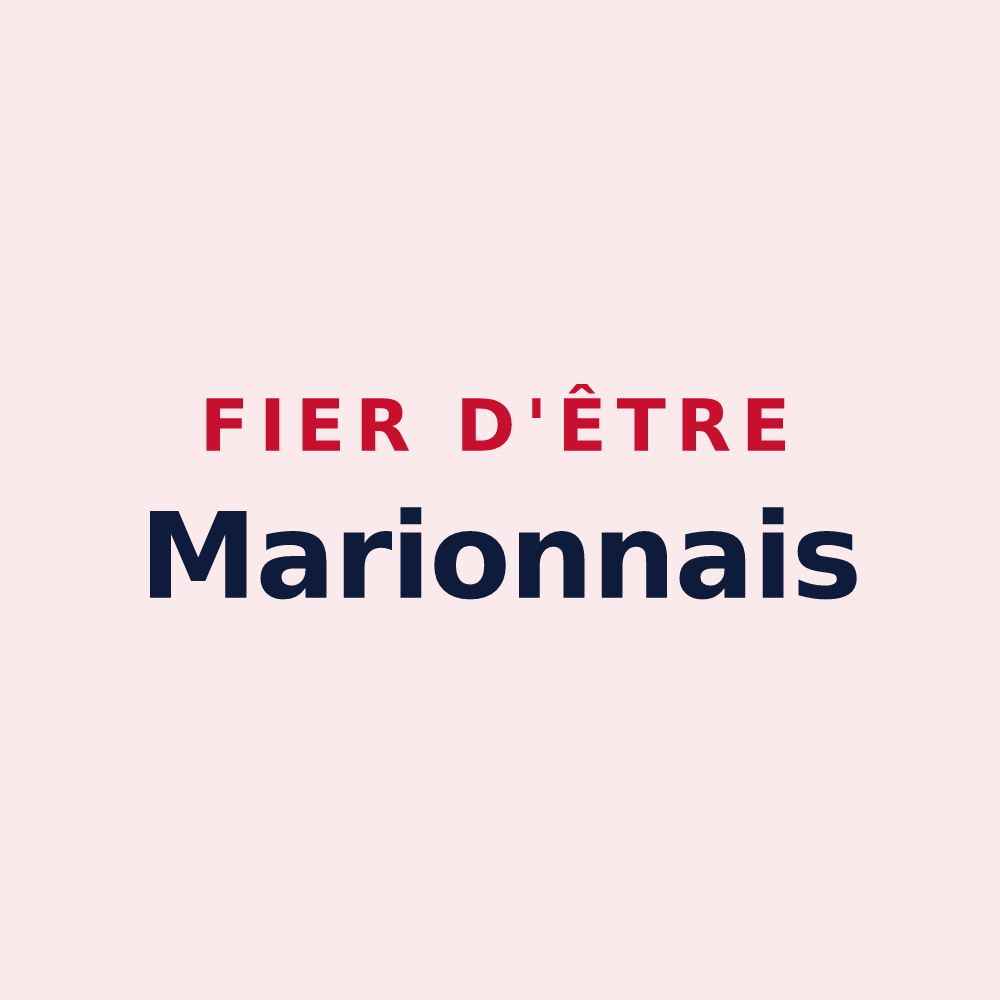 Magnet « Fier d'être Marionnais » — design pour Marions