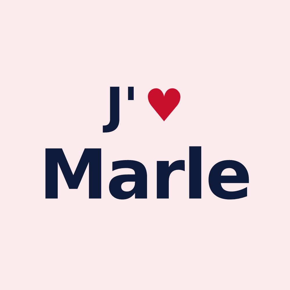 Magnet personnalisé Marle — design J'aime Marle