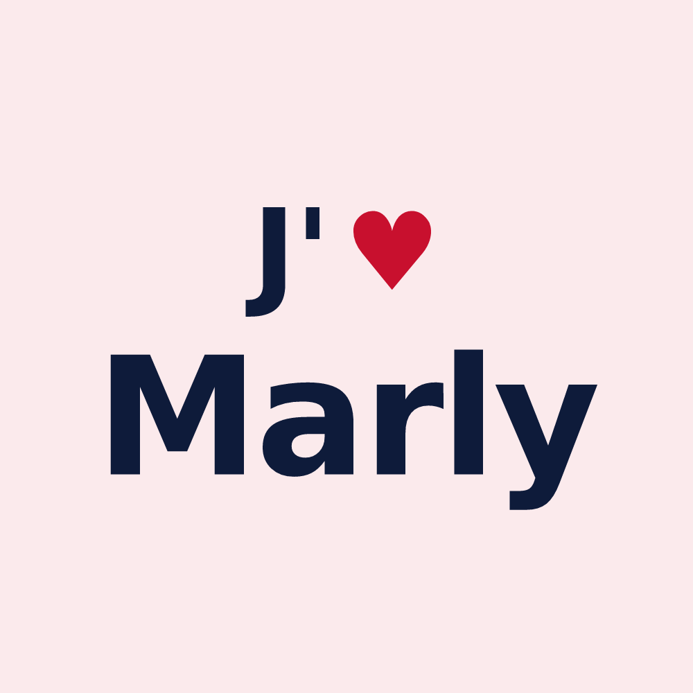 Magnet personnalisé Marly — design J'aime Marly