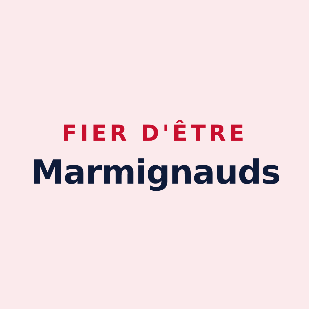 Magnet « Fier d'être Marmignauds » — design pour Marmagne