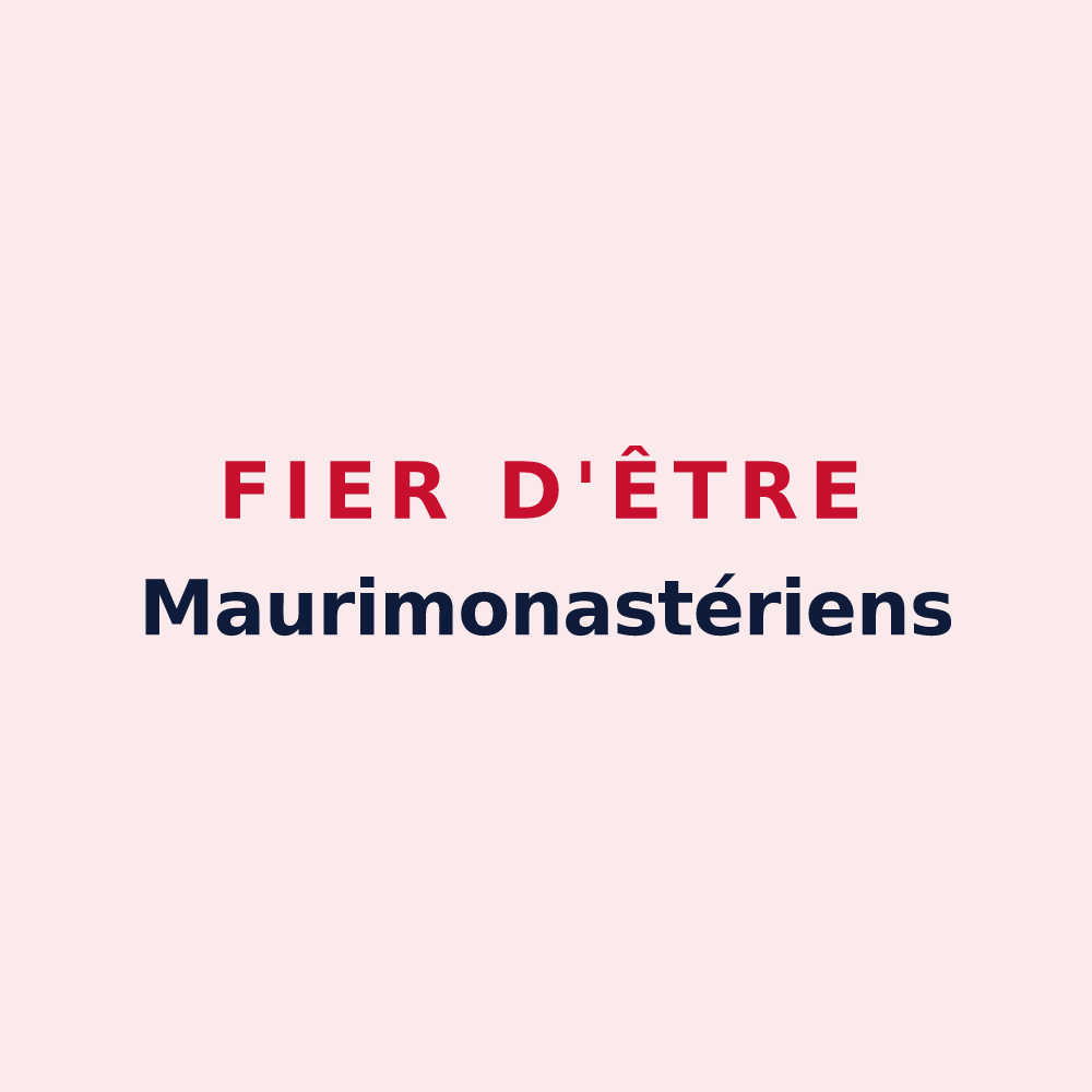 Magnet « Fier d'être Maurimonastériens » — design pour Marmoutier