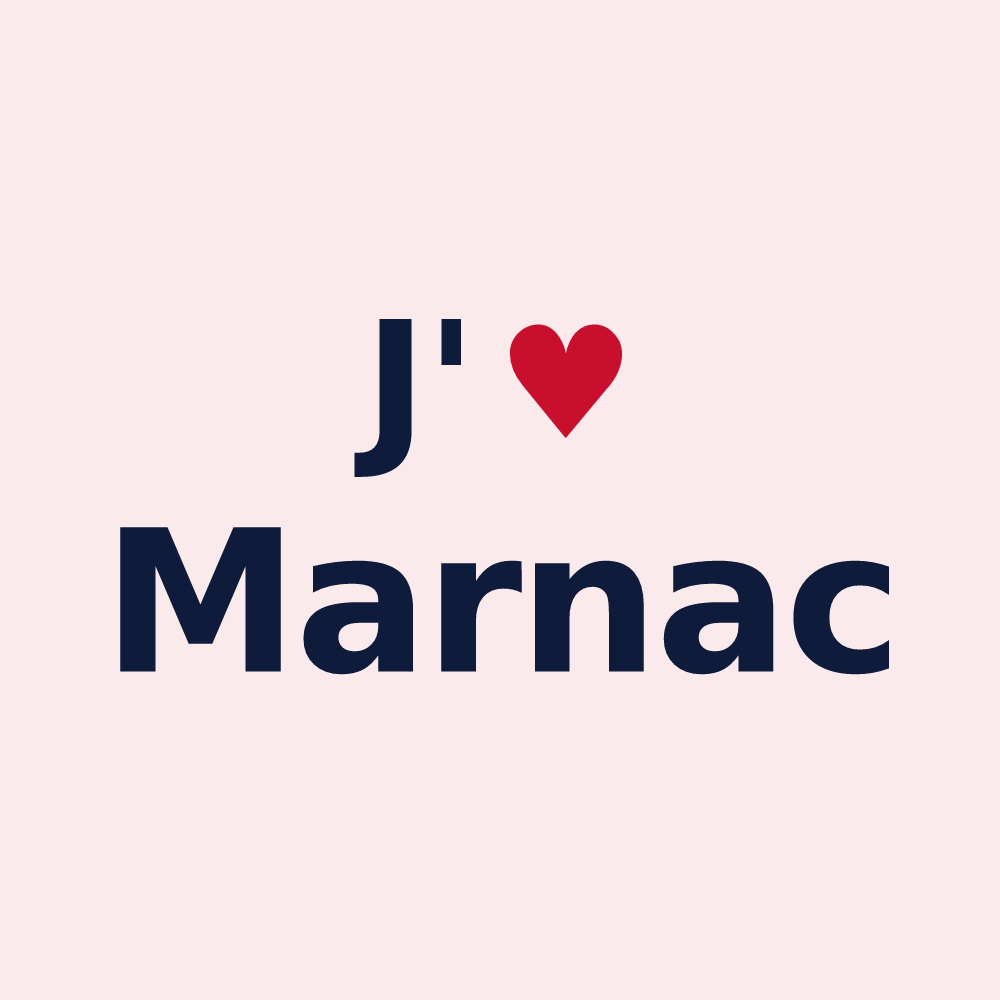 Magnet personnalisé Marnac — design J'aime Marnac