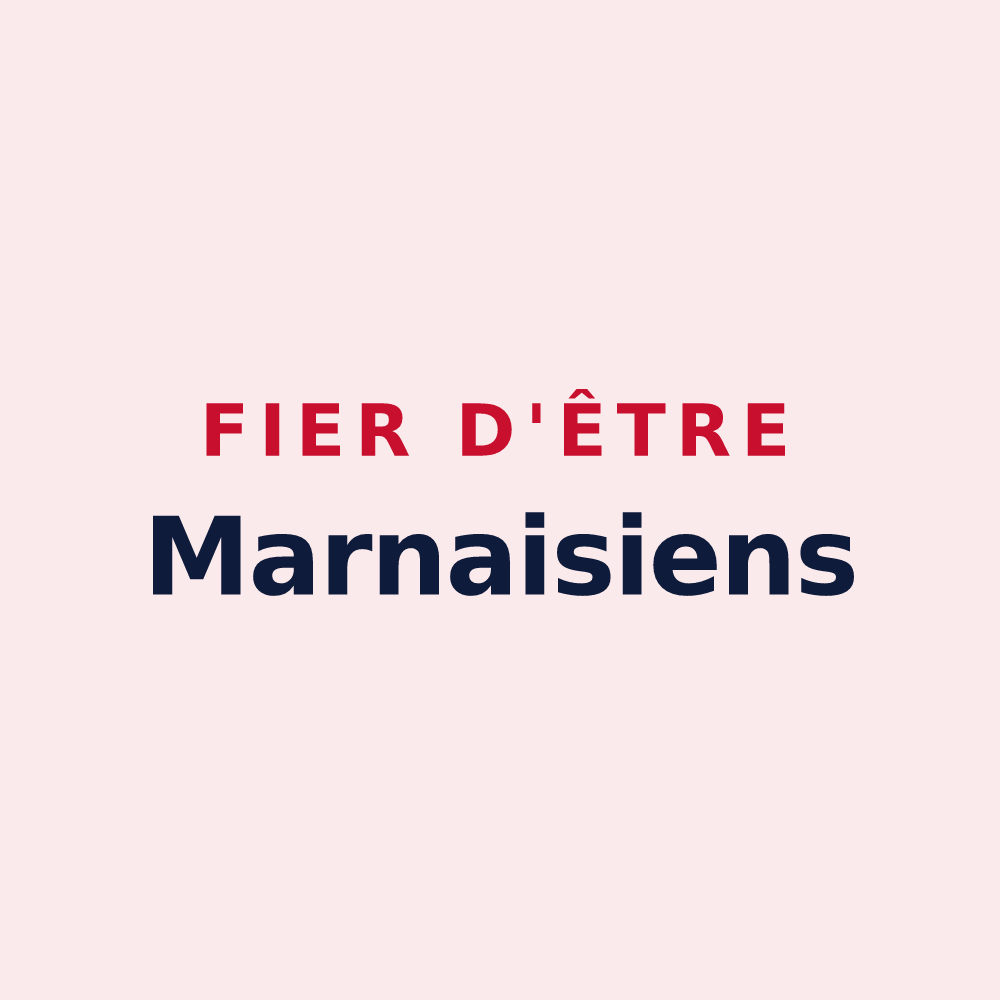 Magnet « Fier d'être Marnaisiens » — design pour Marnay