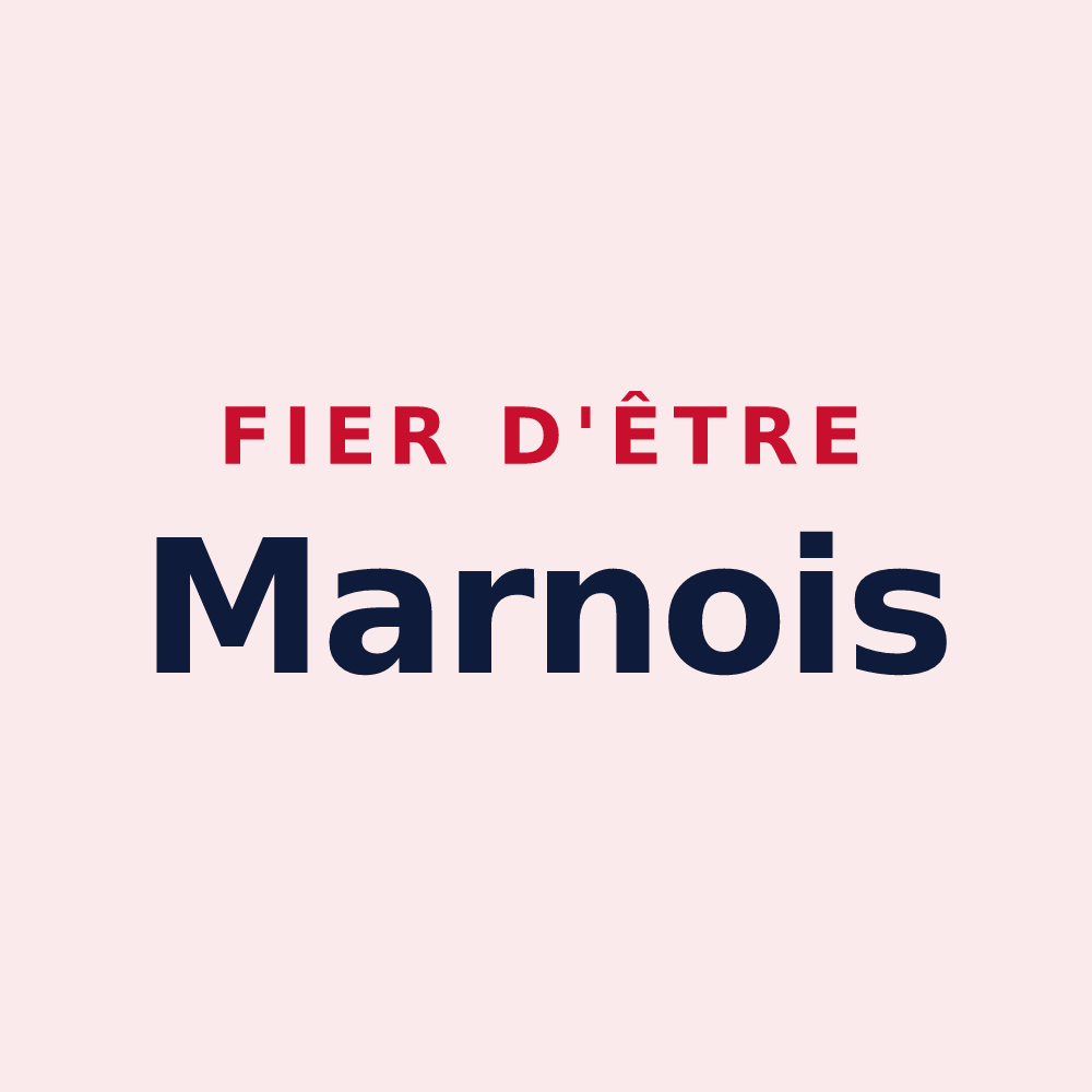 Magnet « Fier d'être Marnois » — design pour Marnes-la-Coquette