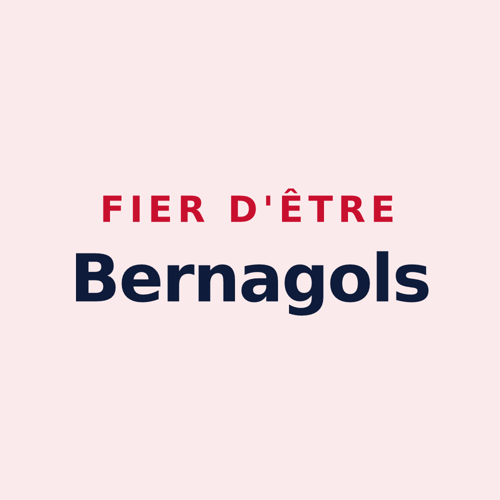 Magnet « Fier d'être Bernagols » — design pour Marnhagues-et-Latour