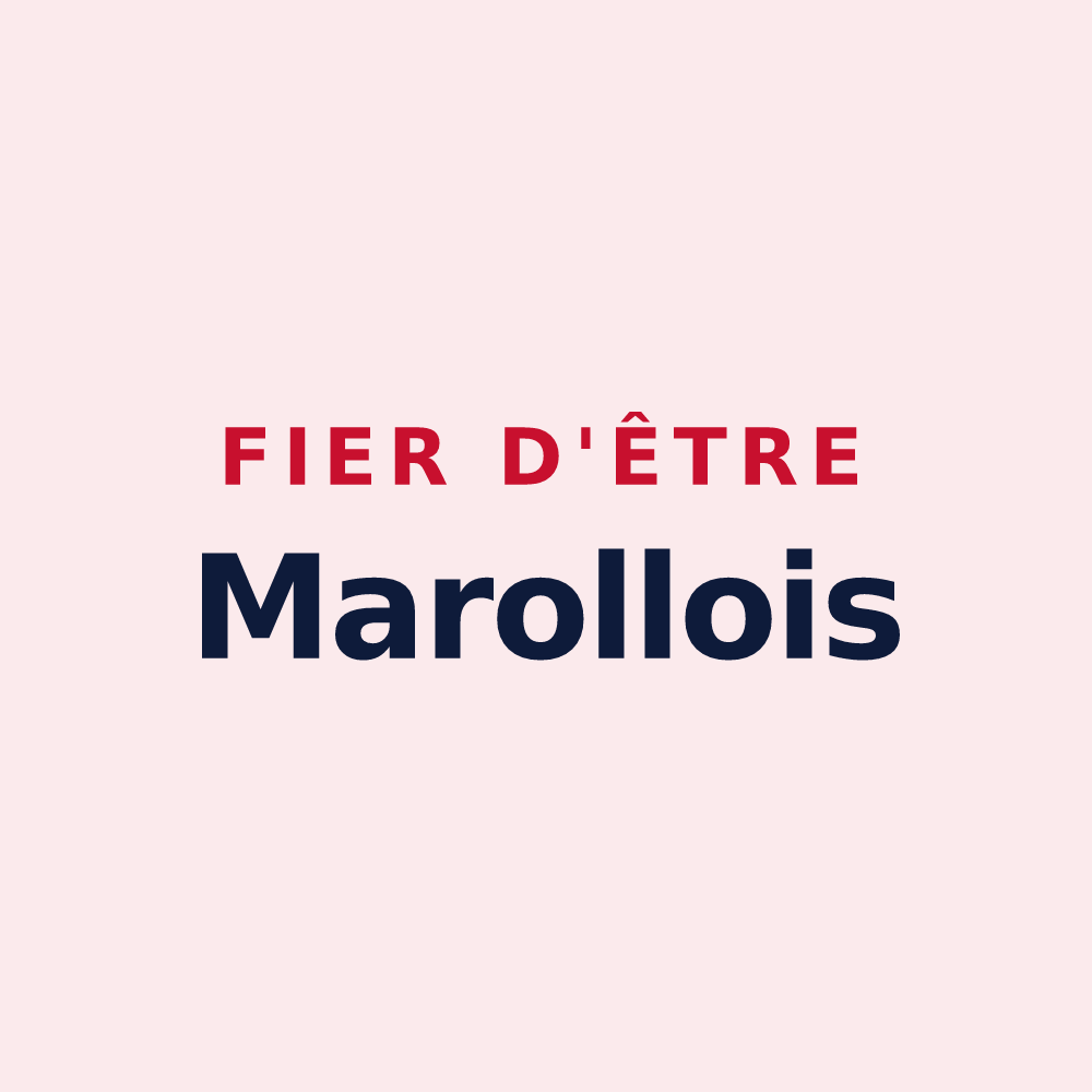 Magnet « Fier d'être Marollois » — design pour Marolles-sous-Lignières