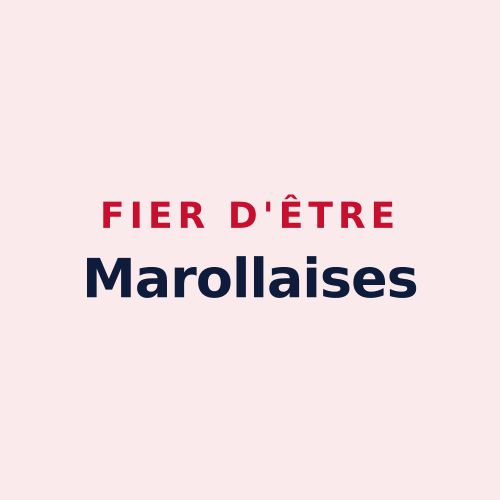 Magnet « Fier d'être Marollaises » — design pour Marolles