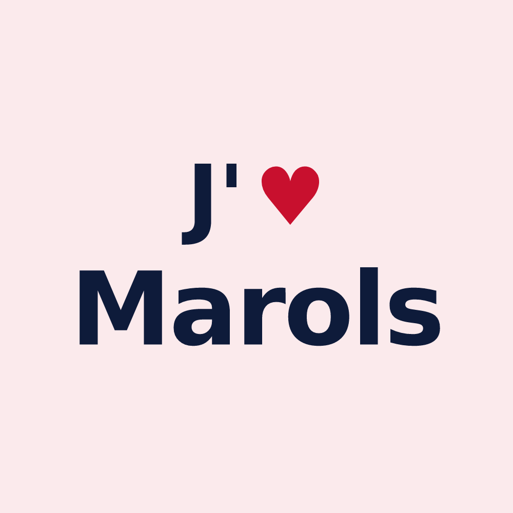 Magnet personnalisé Marols — design J'aime Marols