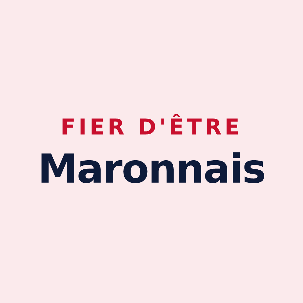 Magnet « Fier d'être Maronnais » — design pour Mâron