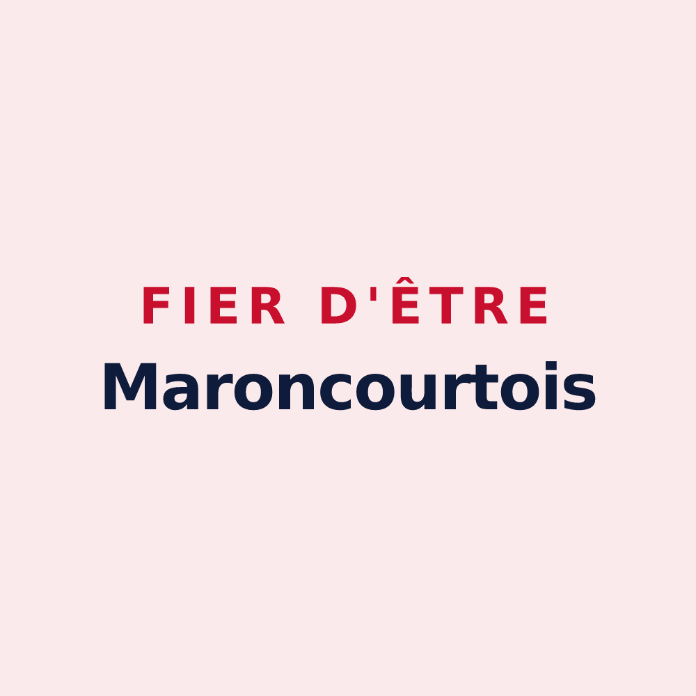 Magnet « Fier d'être Maroncourtois » — design pour Maroncourt