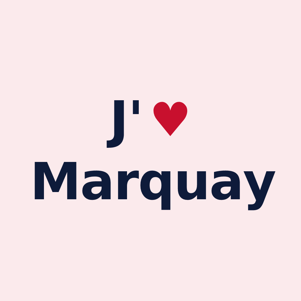 Magnet personnalisé Marquay — design J'aime Marquay