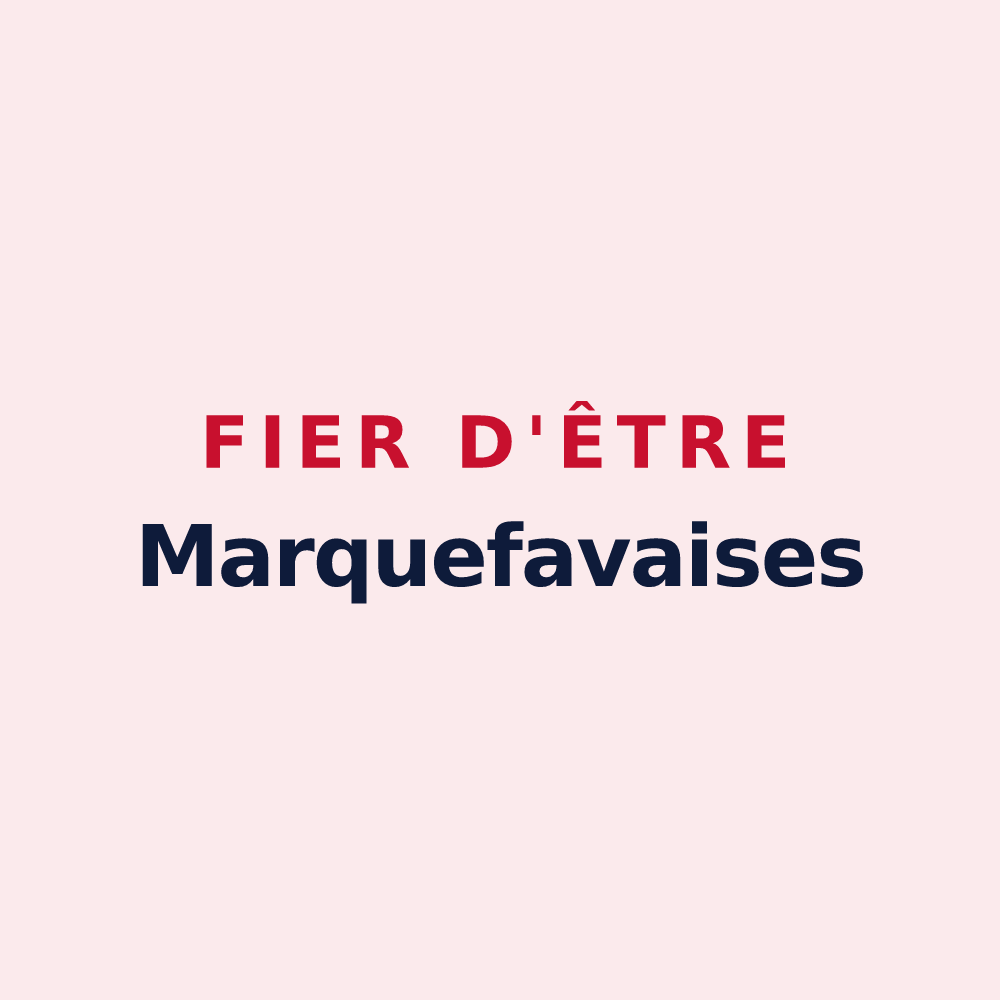 Magnet « Fier d'être Marquefavaises » — design pour Marquefave