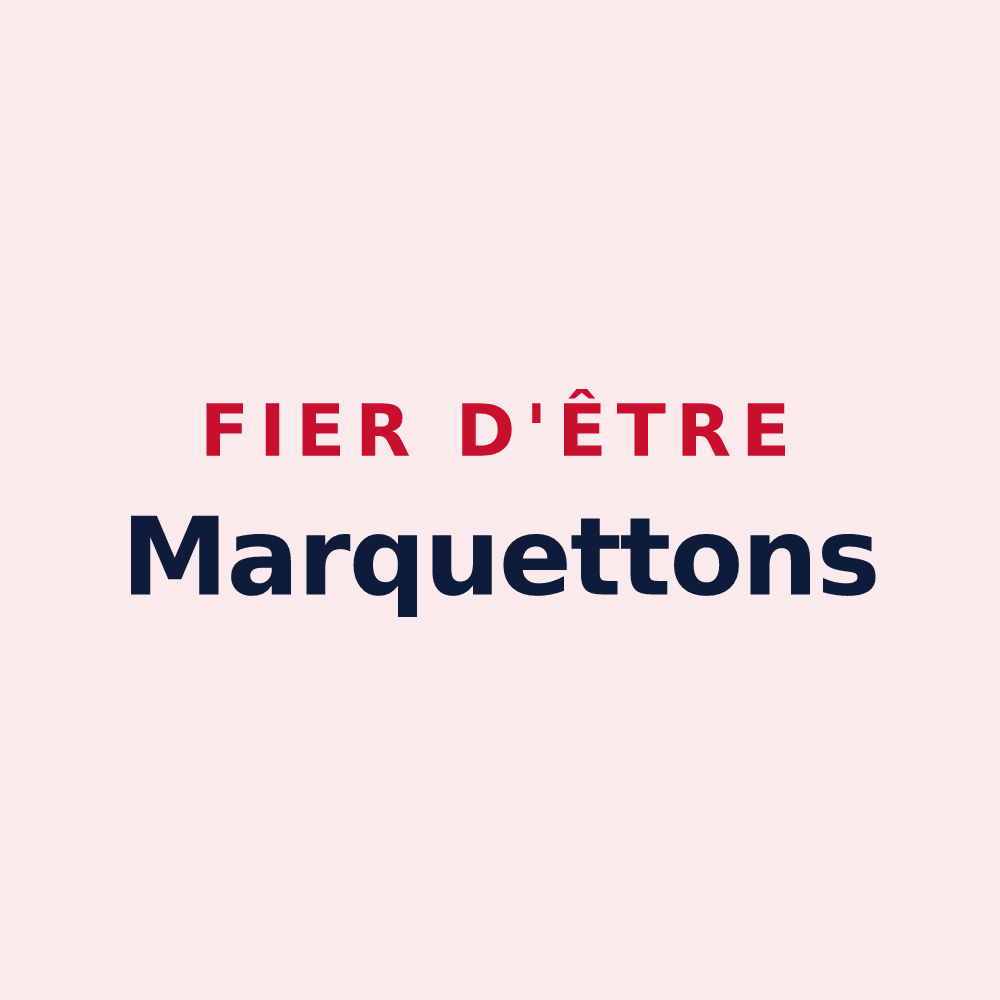 Magnet « Fier d'être Marquettons » — design pour Marquette-en-Ostrevant