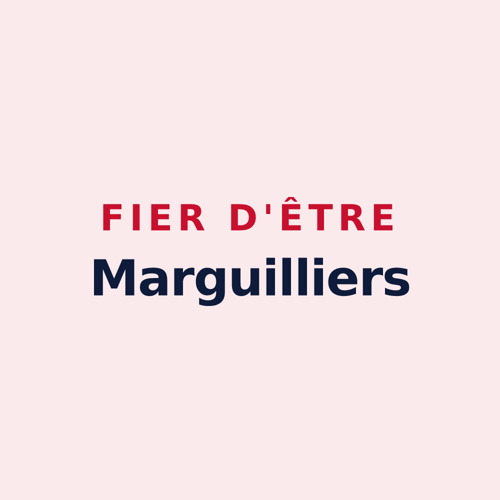 Magnet « Fier d'être Marguilliers » — design pour Marquivillers