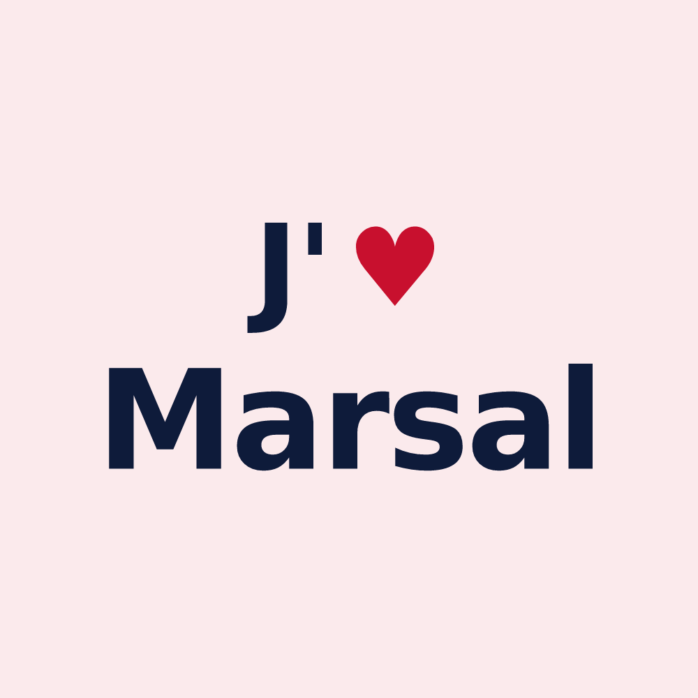 Magnet personnalisé Marsal — design J'aime Marsal