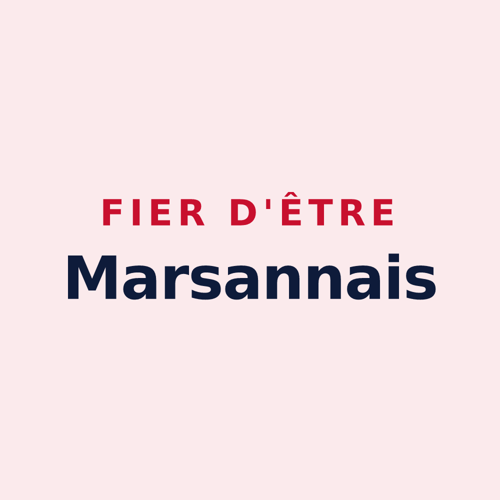 Magnet « Fier d'être Marsannais » — design pour Marsanne