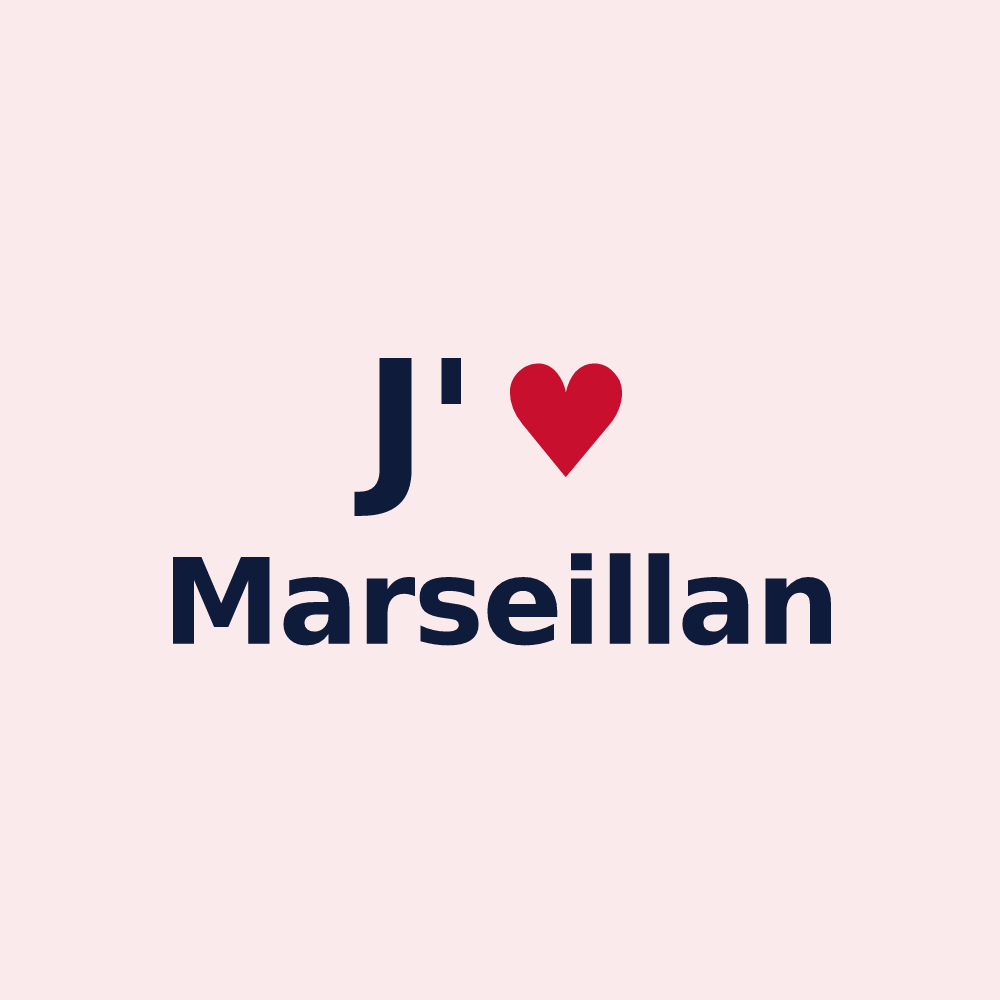 Magnet personnalisé Marseillan — design J'aime Marseillan