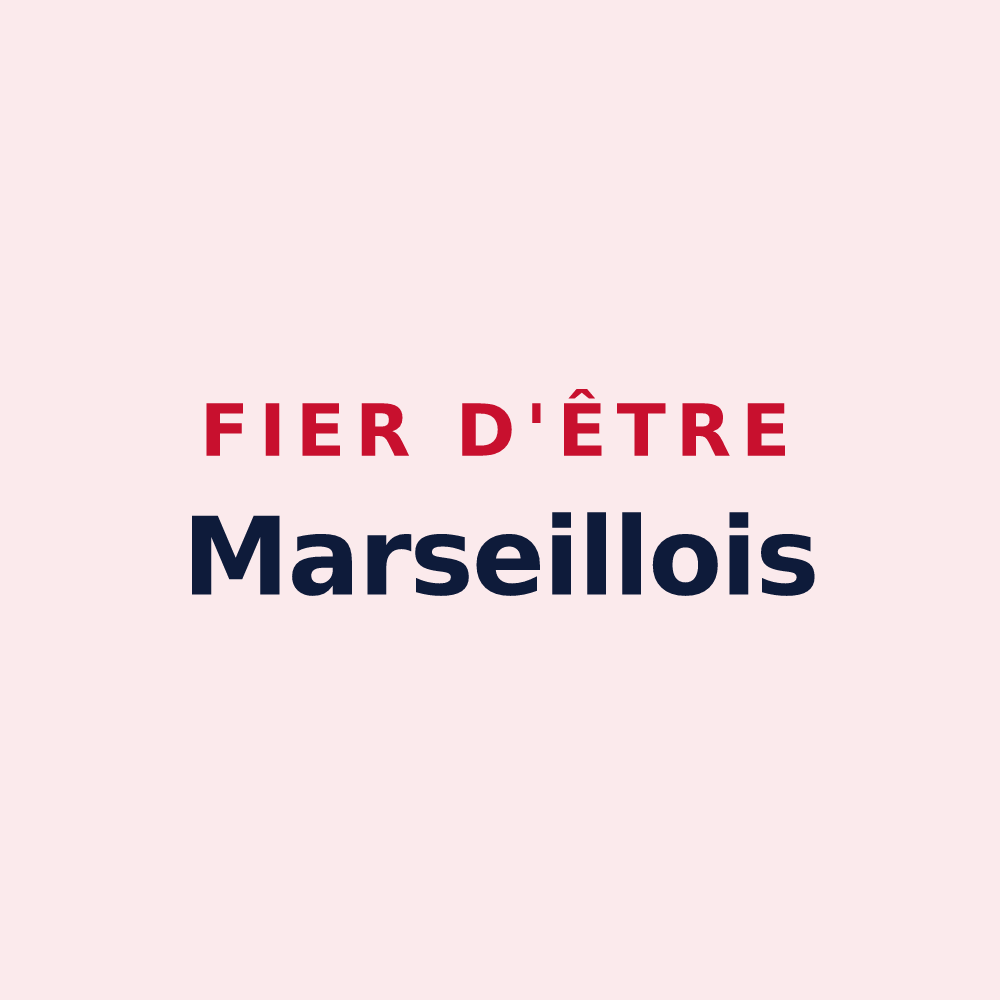 Magnet « Fier d'être Marseillois » — design pour Marseille-en-Beauvaisis
