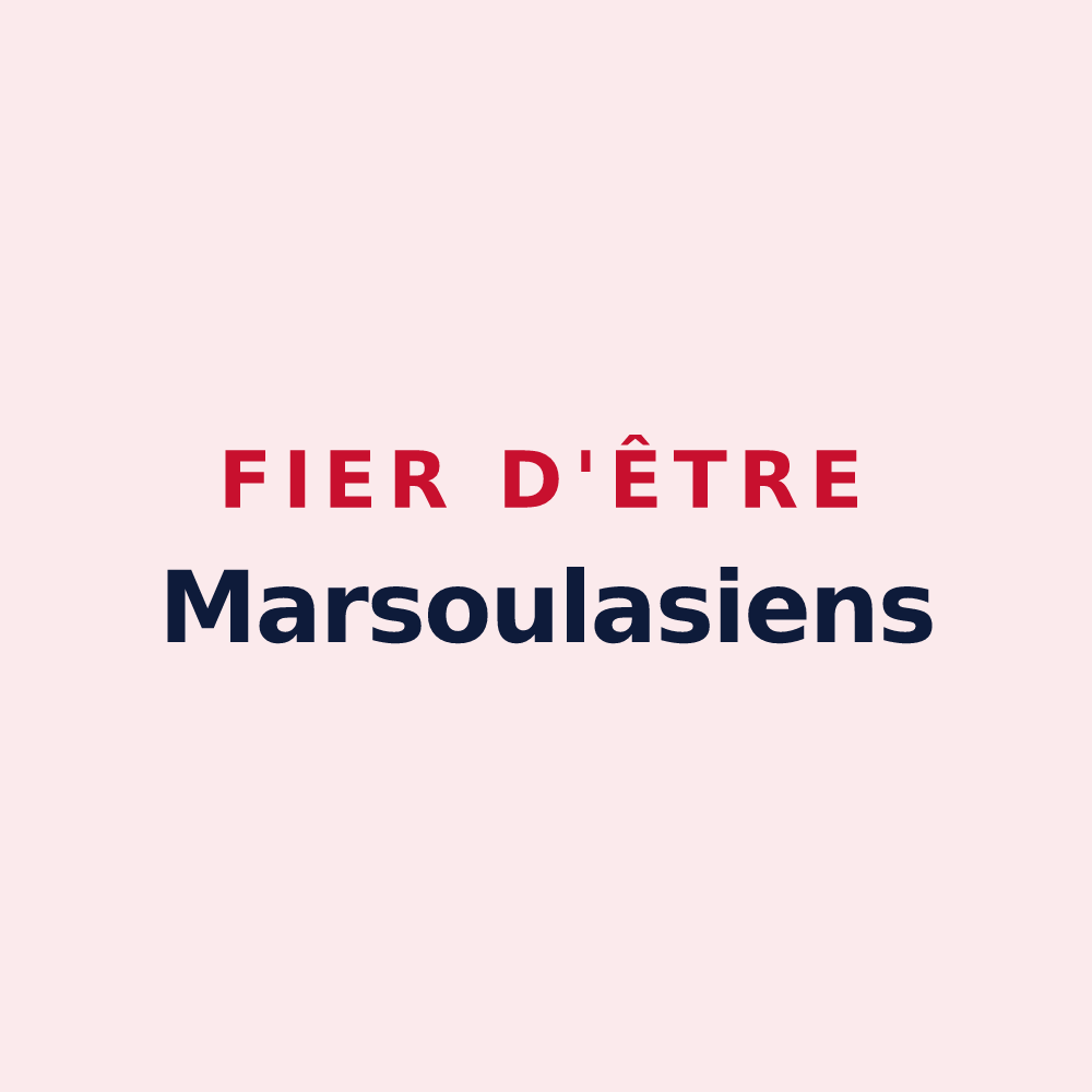Magnet « Fier d'être Marsoulasiens » — design pour Marsoulas