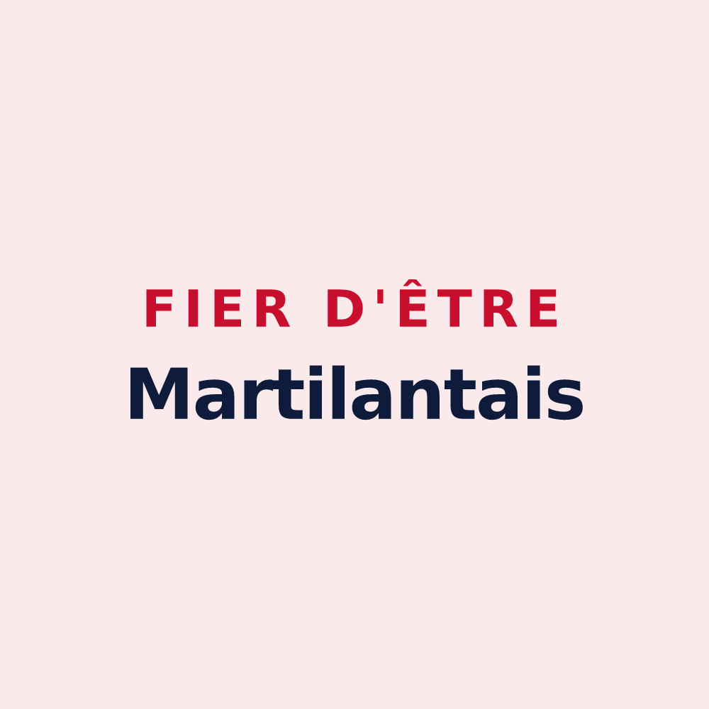 Magnet « Fier d'être Martilantais » — design pour Martigny-sur-l'Ante